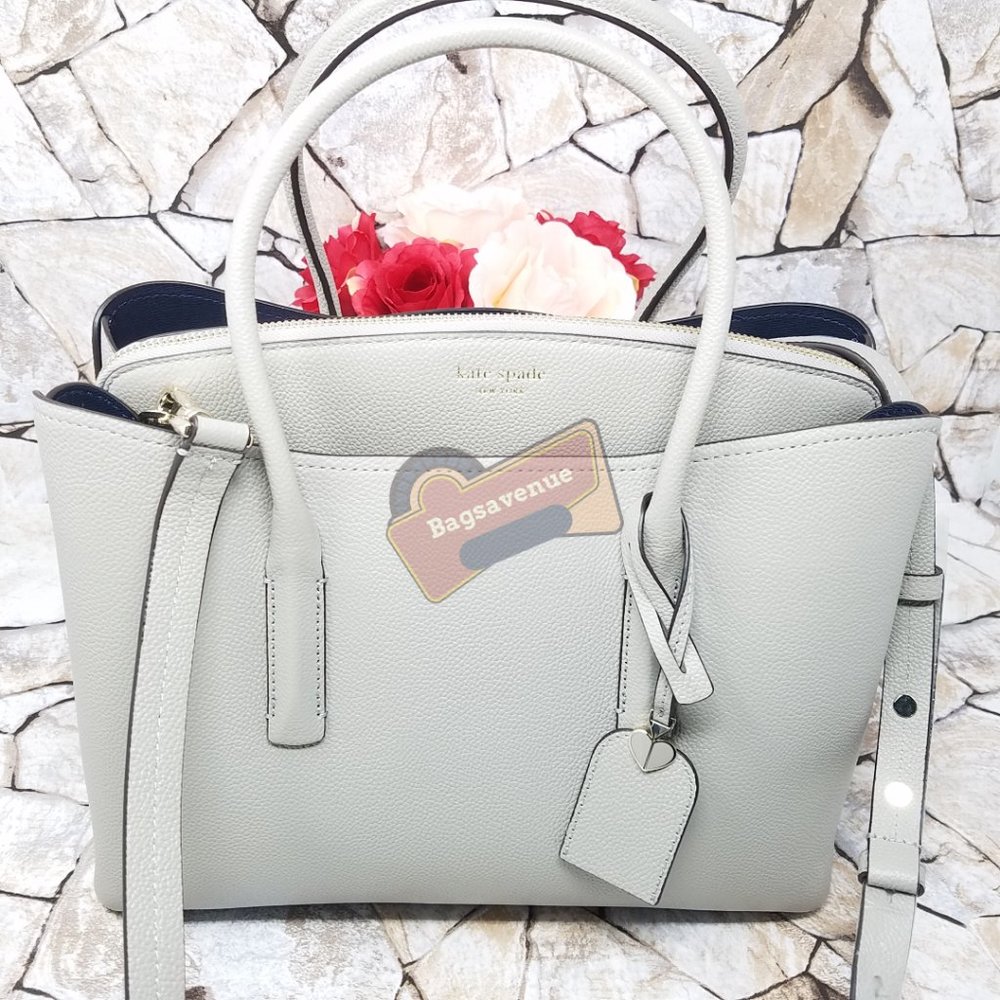 True Taupe Margaux Large Satchel Kate Spade